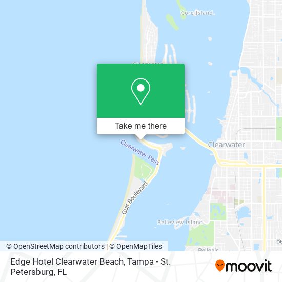 Mapa de Edge Hotel Clearwater Beach
