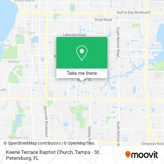 Keene Terrace Baptist Church map