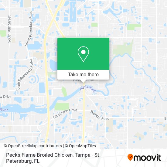 Pecks Flame Broiled Chicken map