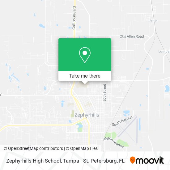 Mapa de Zephyrhills High School