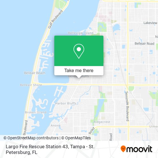 Largo Fire Rescue Station 43 map