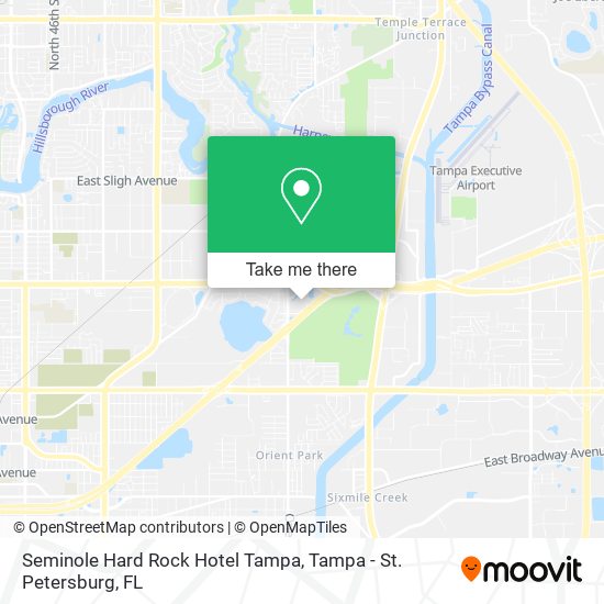 Seminole Hard Rock Hotel Tampa map