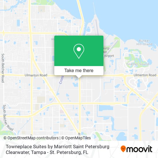 Mapa de Towneplace Suites by Marriott Saint Petersburg Clearwater