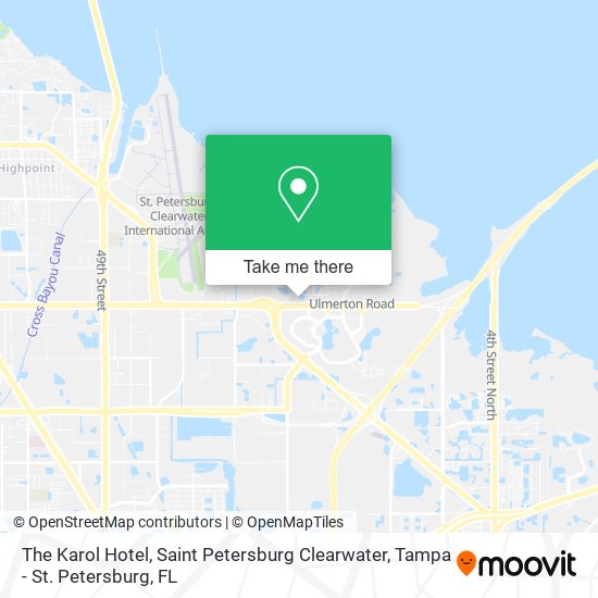 The Karol Hotel, Saint Petersburg Clearwater map