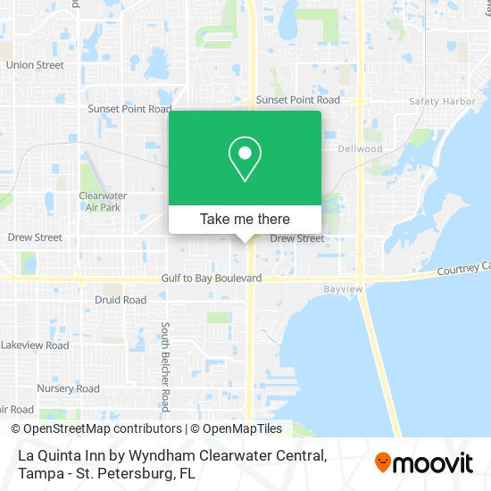 Mapa de La Quinta Inn by Wyndham Clearwater Central