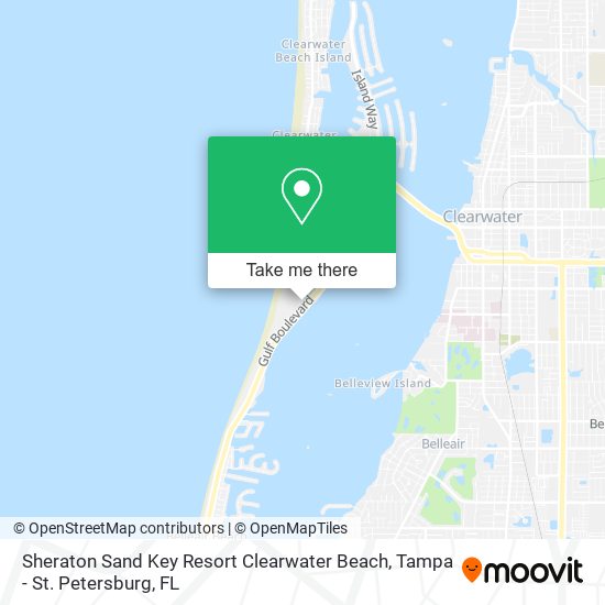Mapa de Sheraton Sand Key Resort Clearwater Beach