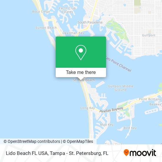 Mapa de Lido Beach FL USA