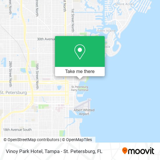 Vinoy Park Hotel map