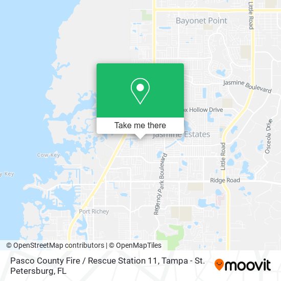 Mapa de Pasco County Fire / Rescue Station 11