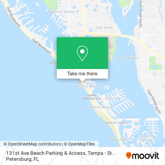 Mapa de 131st Ave Beach Parking & Access