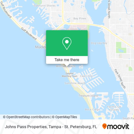 Mapa de Johns Pass Properties