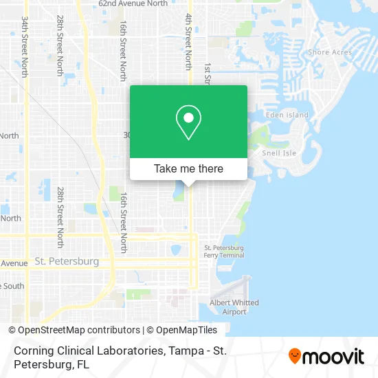 Corning Clinical Laboratories map
