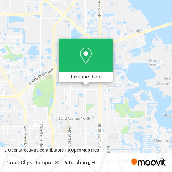 Great Clips map