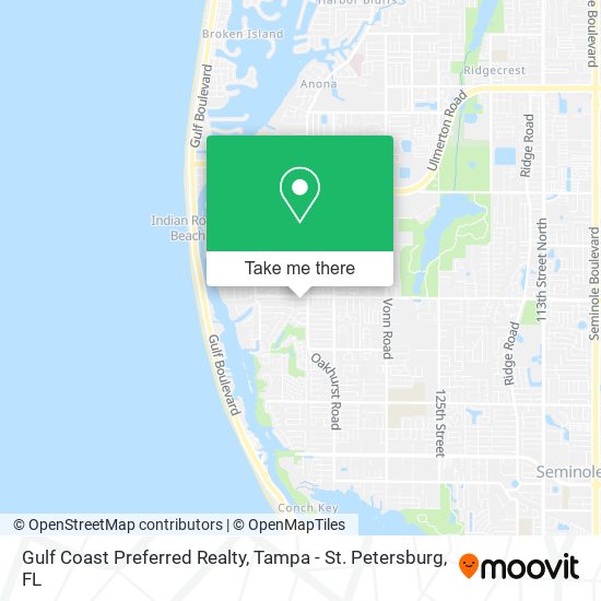 Mapa de Gulf Coast Preferred Realty