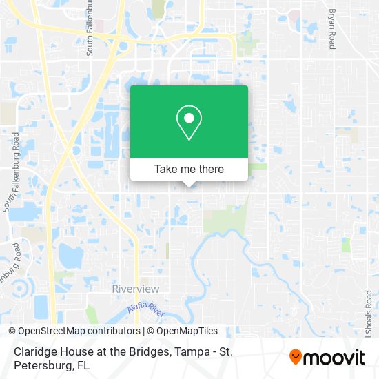 Claridge House at the Bridges map