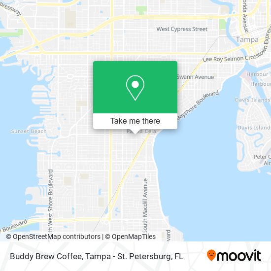 Mapa de Buddy Brew Coffee