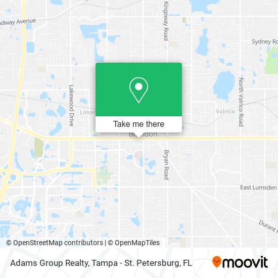 Adams Group Realty map