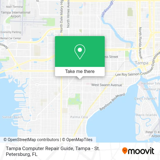 Tampa Computer Repair Guide map