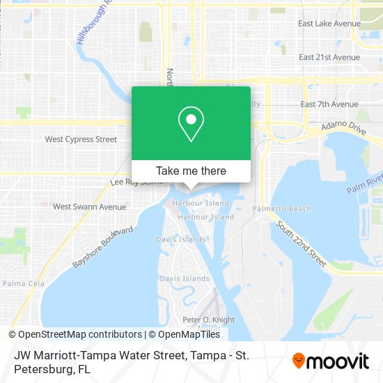 Mapa de JW Marriott-Tampa Water Street