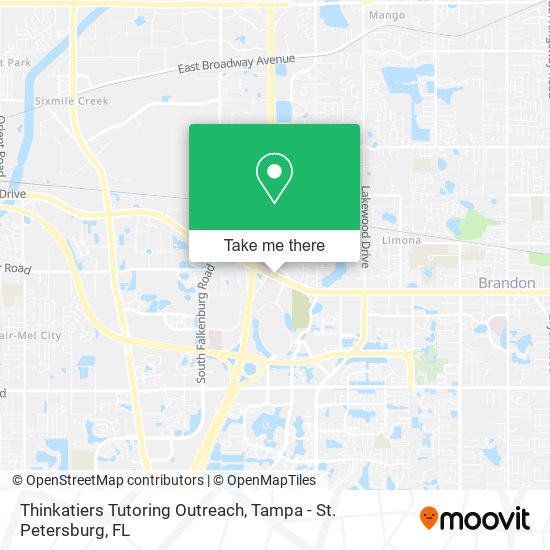 Mapa de Thinkatiers Tutoring Outreach