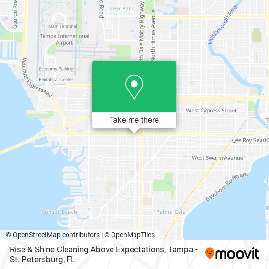 Mapa de Rise & Shine Cleaning Above Expectations