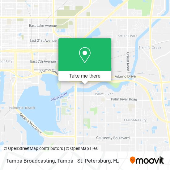 Mapa de Tampa Broadcasting