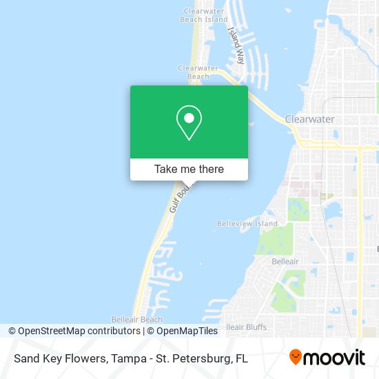 Sand Key Flowers map