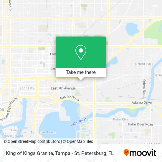 King of Kings Granite map