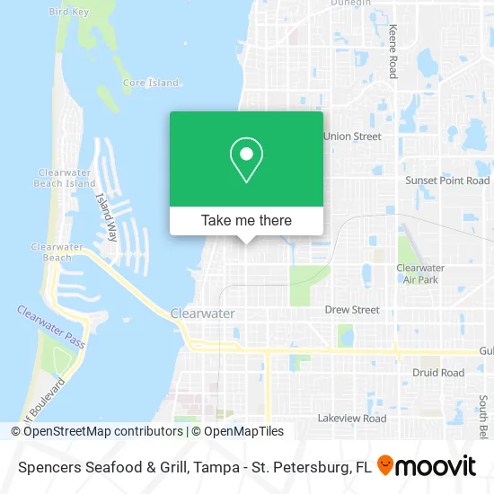 Mapa de Spencers Seafood & Grill