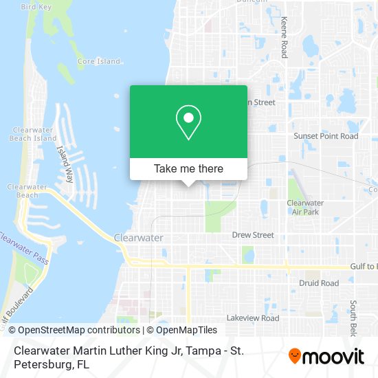 Mapa de Clearwater Martin Luther King Jr