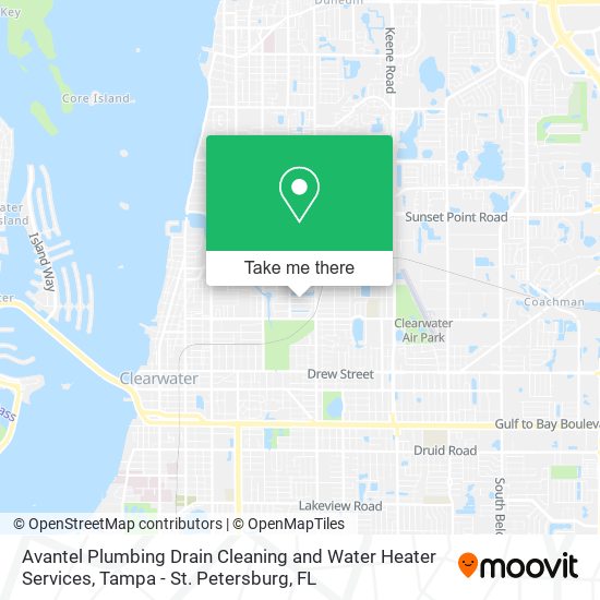 Avantel Plumbing Drain Cleaning and Water Heater Services map