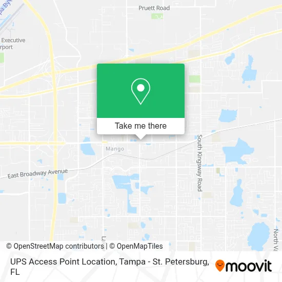 UPS Access Point Location map