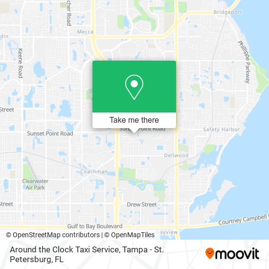 Around the Clock Taxi Service map