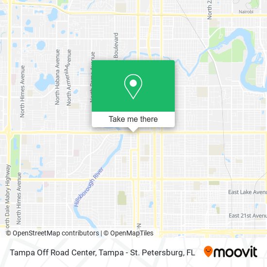 Mapa de Tampa Off Road Center