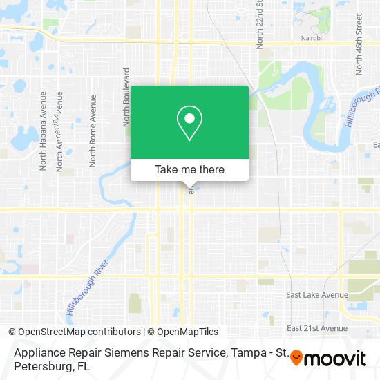 Appliance Repair Siemens Repair Service map