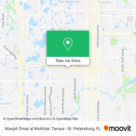 Masjid Omar al Mokhtar map