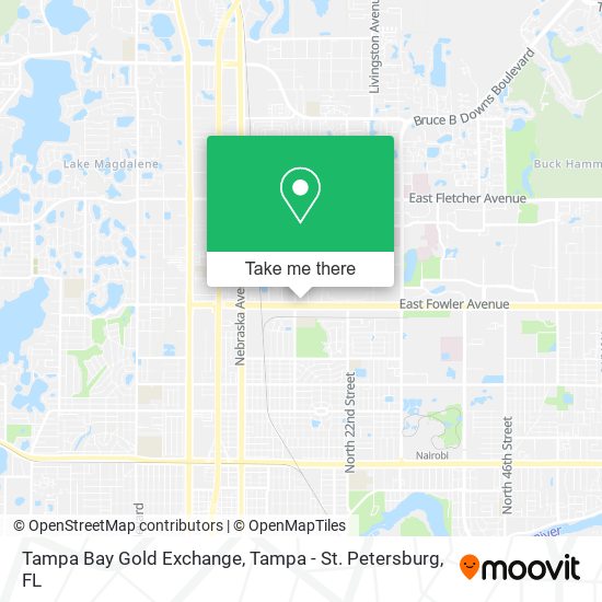 Tampa Bay Gold Exchange map