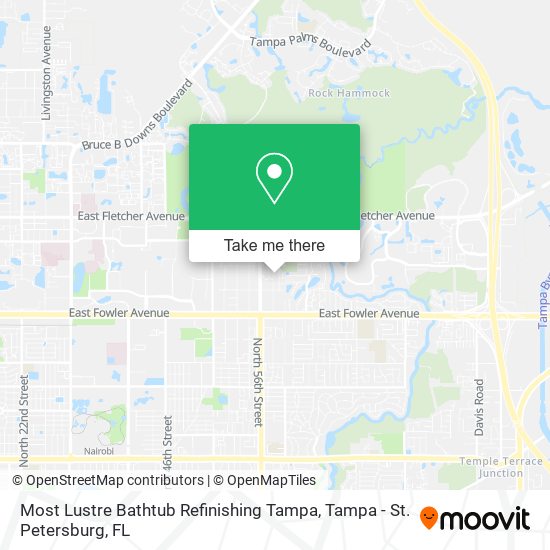 Mapa de Most Lustre Bathtub Refinishing Tampa