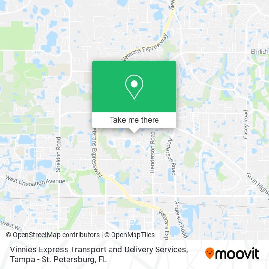 Mapa de Vinnies Express Transport and Delivery Services