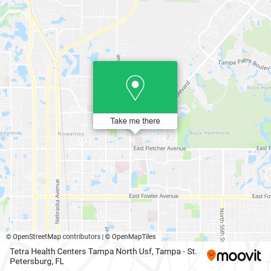 Mapa de Tetra Health Centers Tampa North Usf