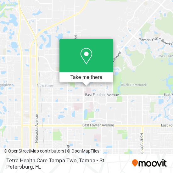 Tetra Health Care Tampa Two map