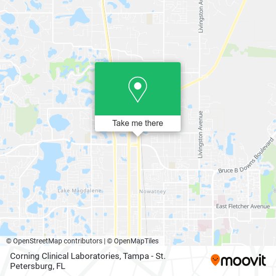 Corning Clinical Laboratories map