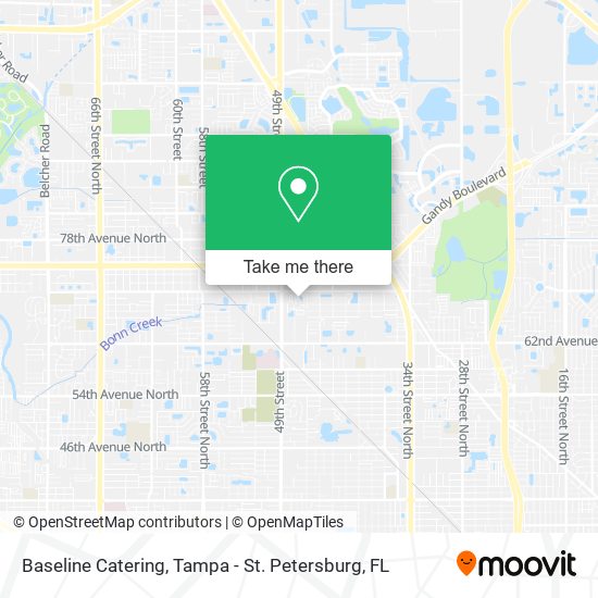 Baseline Catering map