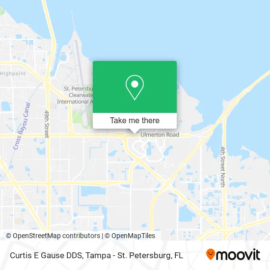 Curtis E Gause DDS map
