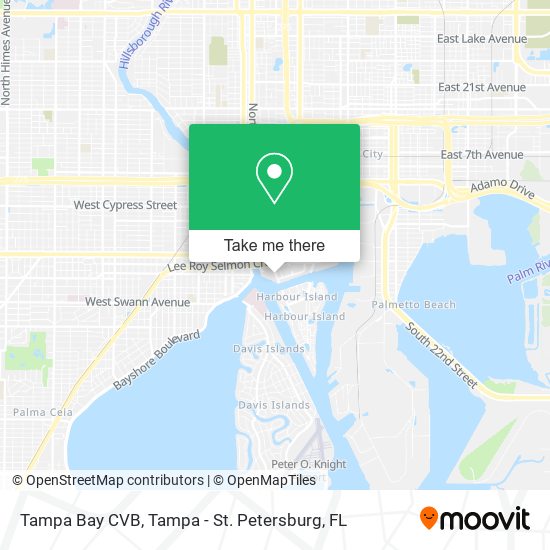 Tampa Bay CVB map