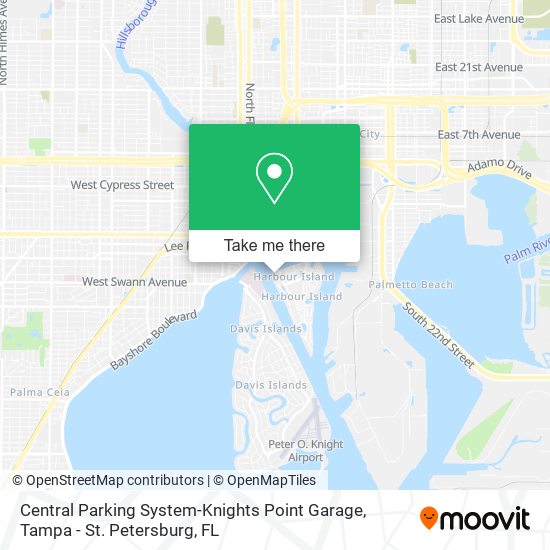 Mapa de Central Parking System-Knights Point Garage