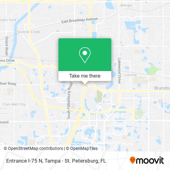 Entrance I-75 N map