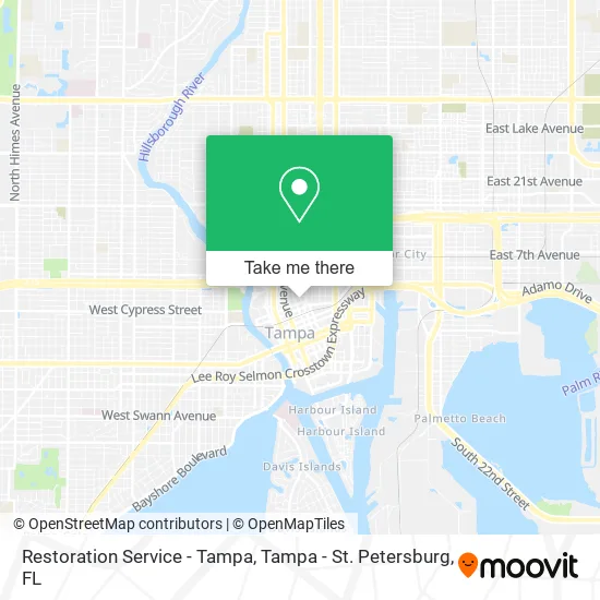 Restoration Service - Tampa map