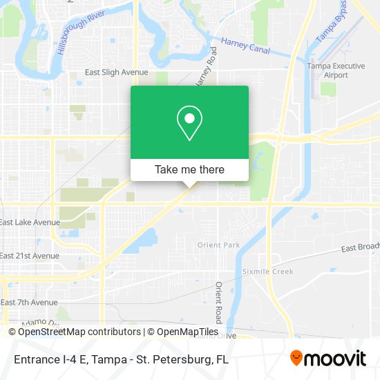 Entrance I-4 E map