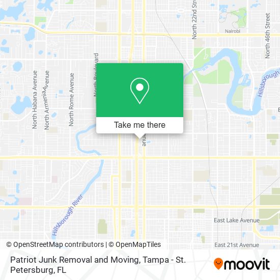 Patriot Junk Removal and Moving map